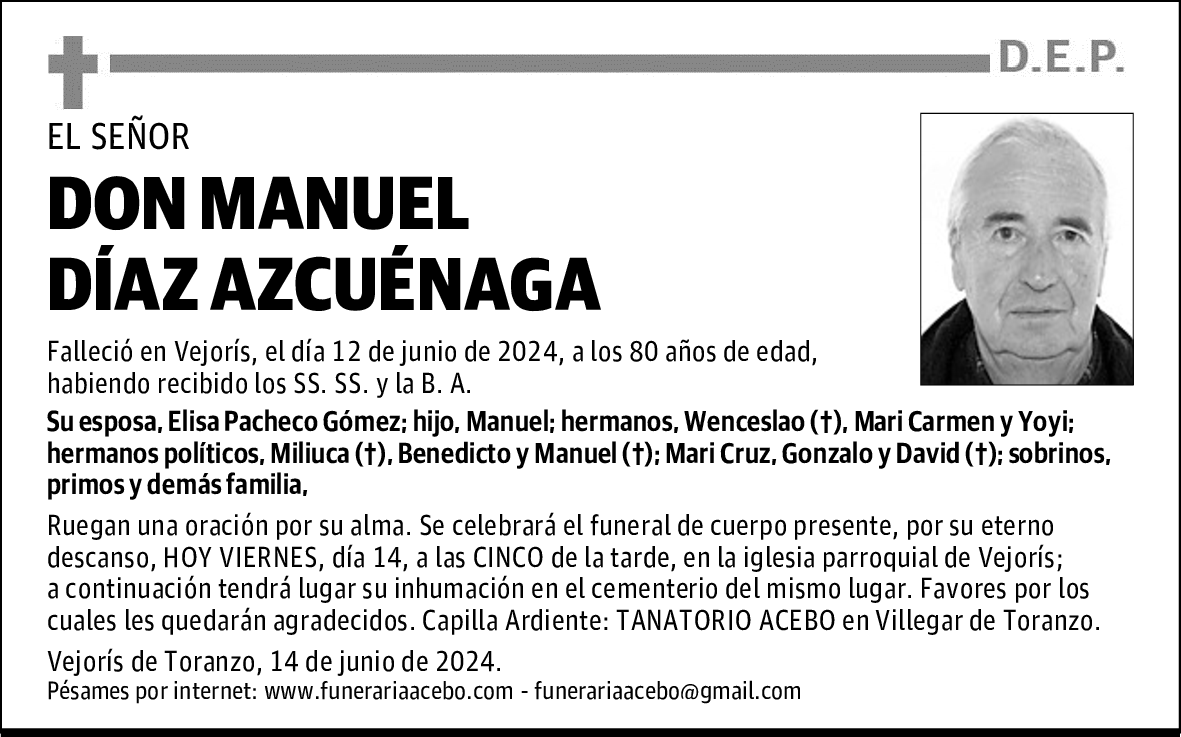 DON MANUEL DÍAZ AZCUÉNAGA
