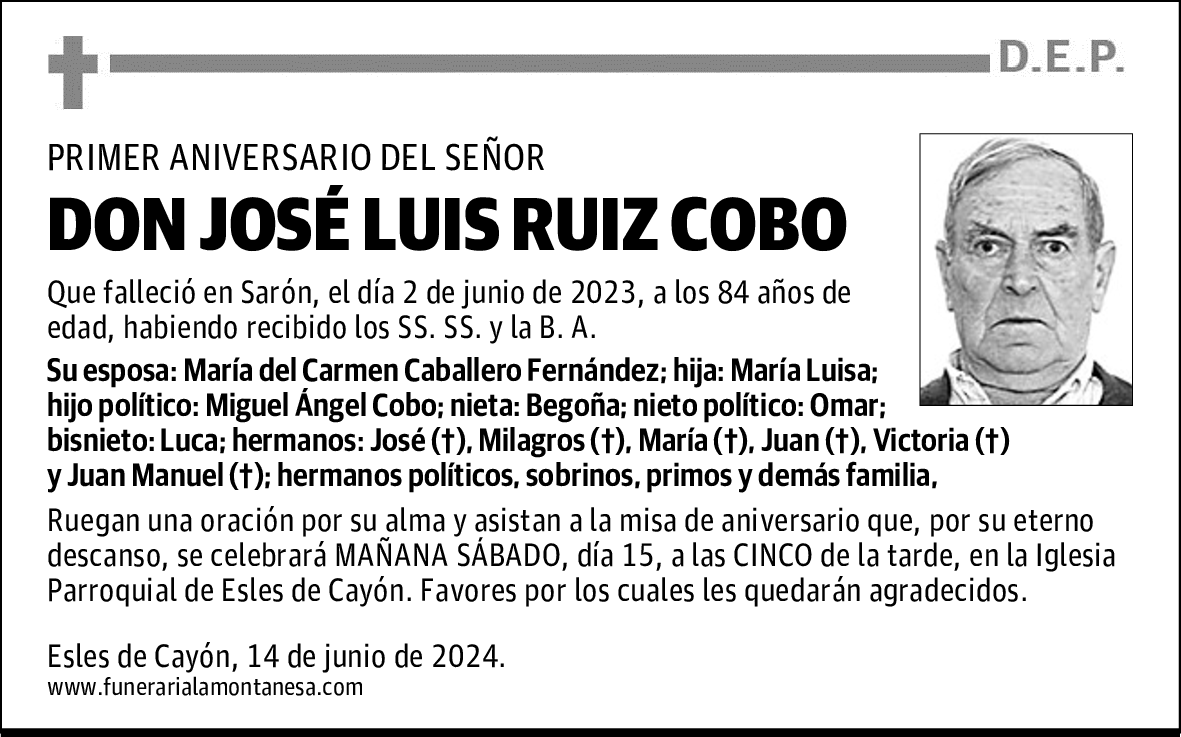 DON JOSÉ LUIS RUIZ COBO
