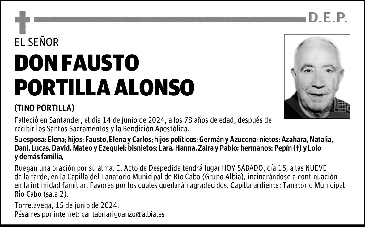 DON FAUSTO PORTILLA ALONSO