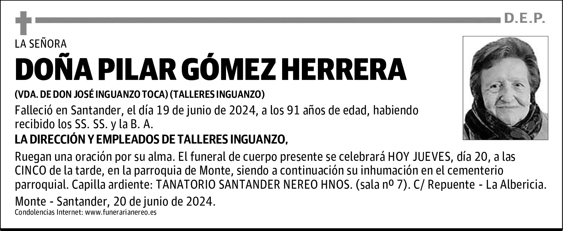 DOÑA PILAR GÓMEZ HERRERA