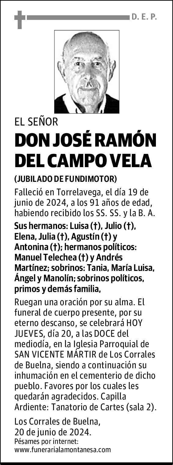 DON JOSÉ RAMÓN DEL CAMPO VELA