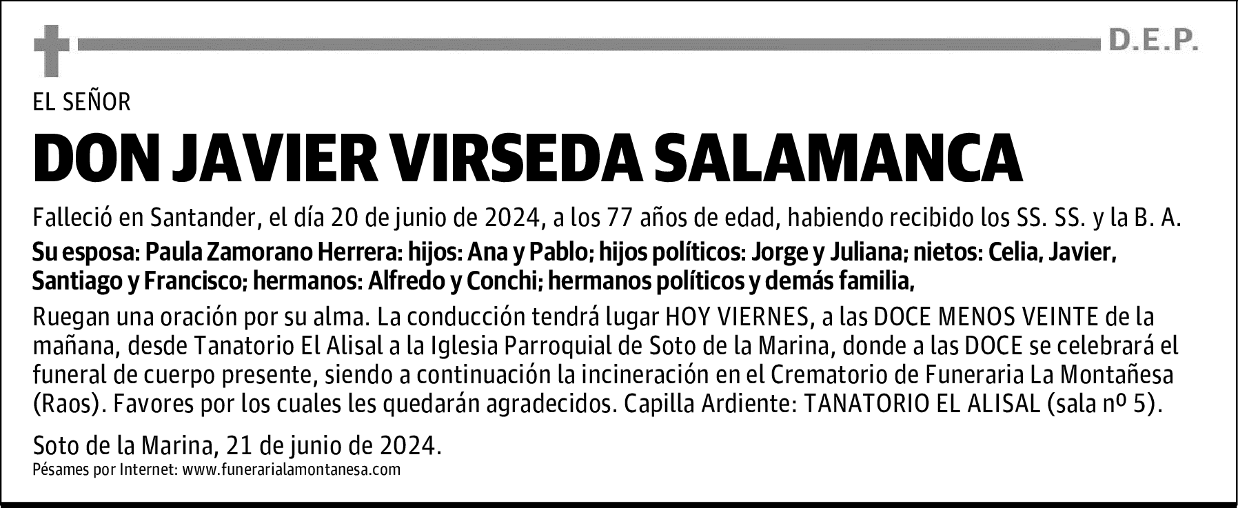 DON JAVIER VIRSEDA SALAMANCA