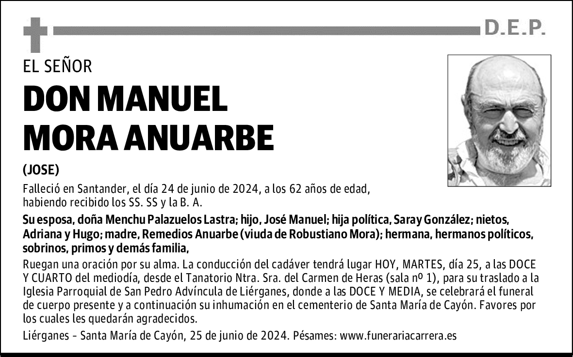 DON MANUEL MORA ANUARBE