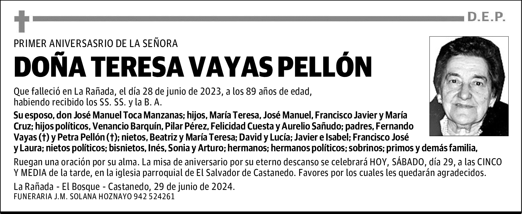 DOÑA TERESA VAYAS PELLÓN
