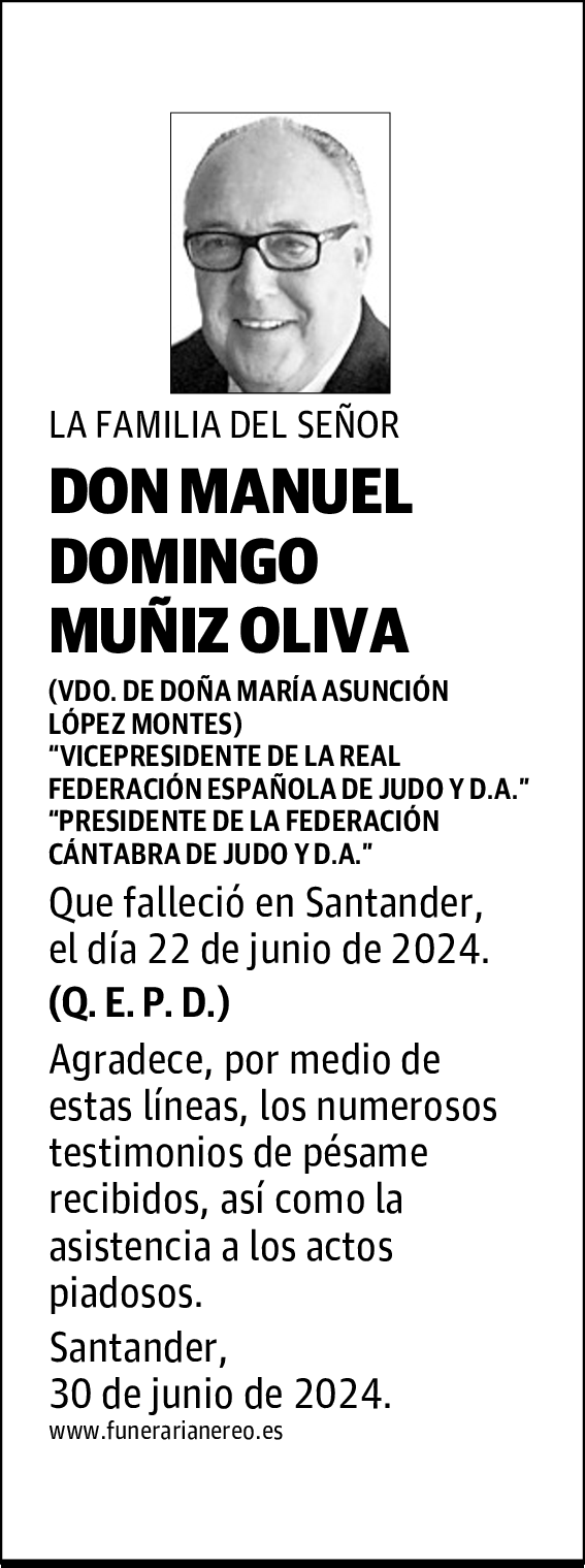 DON MANUEL DOMINGO MUÑIZ OLIVA
