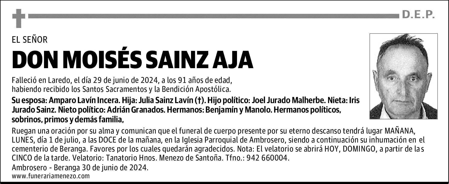 DON MOISÉS SAINZ AJA