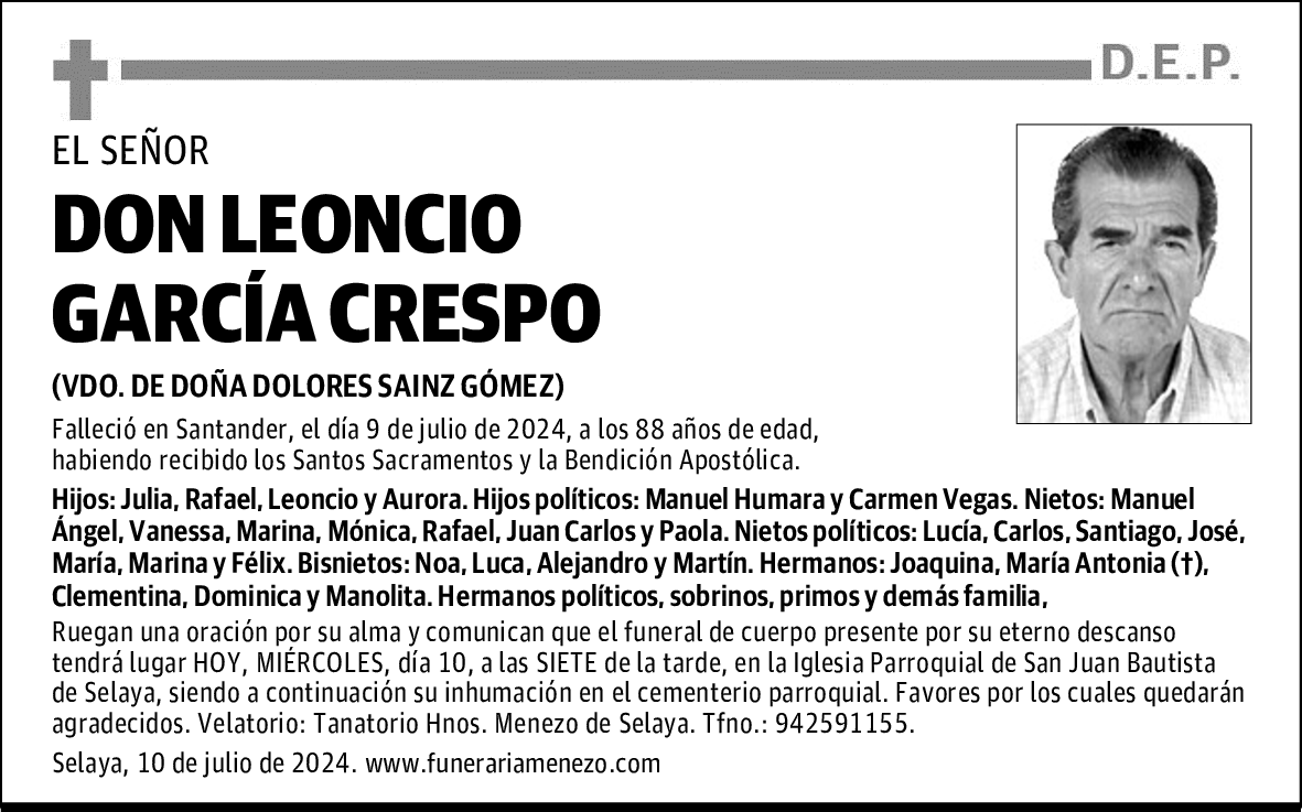 DON LEONCIO GARCÍA CRESPO