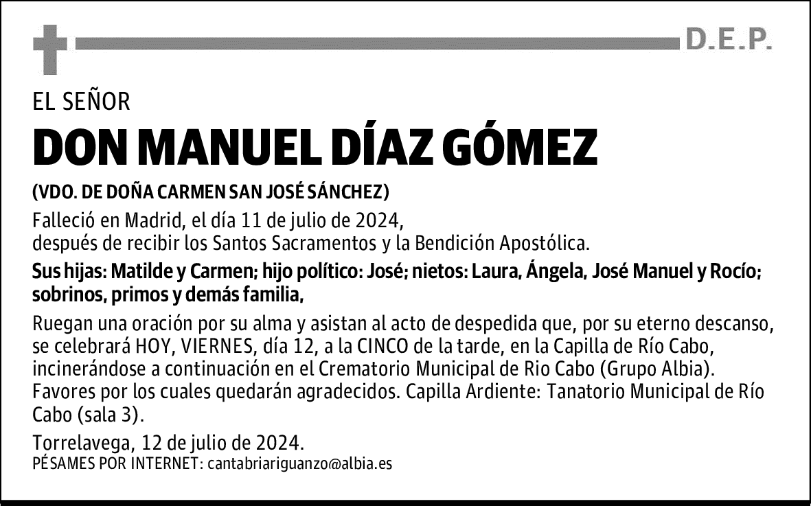 DON MANUEL DÍAZ GÓMEZ
