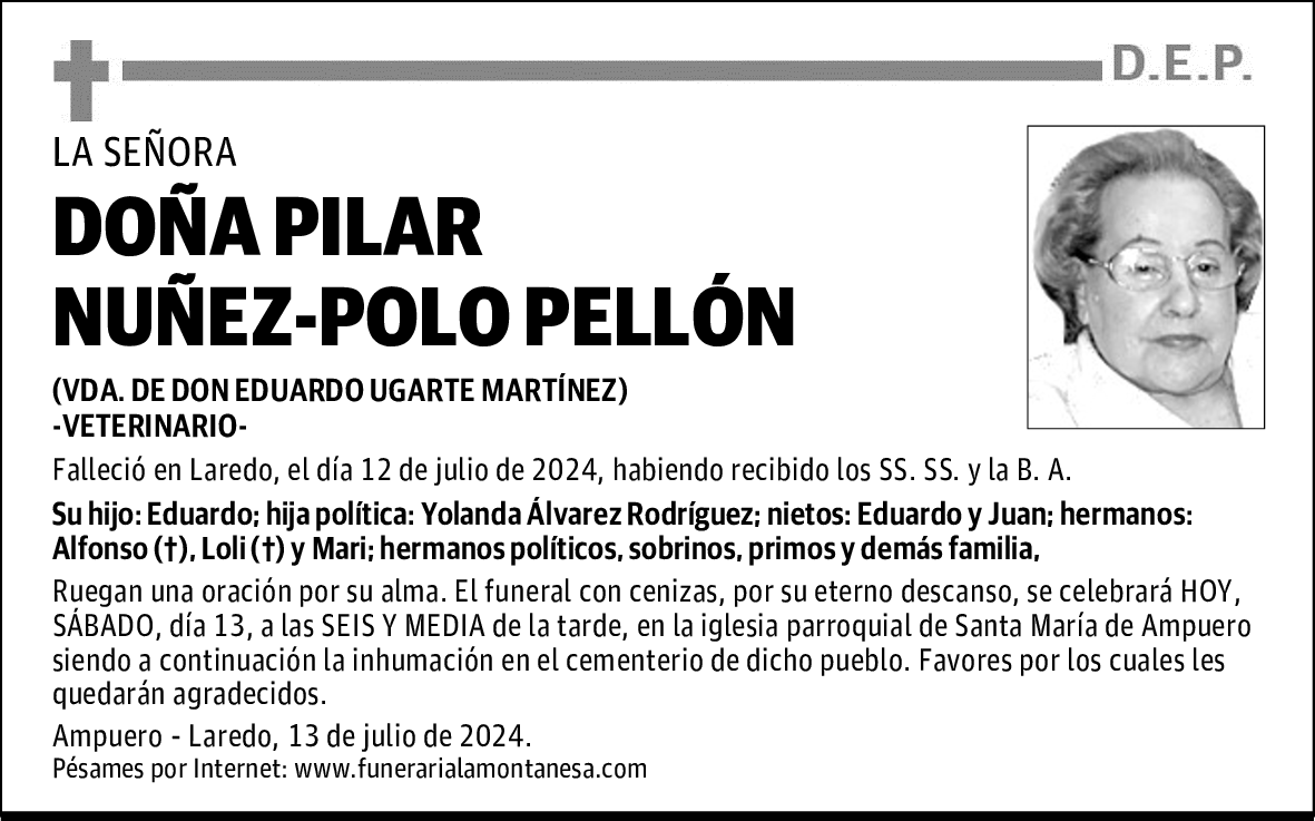 DOÑA PILAR NUÑEZ-POLO PELLÓN