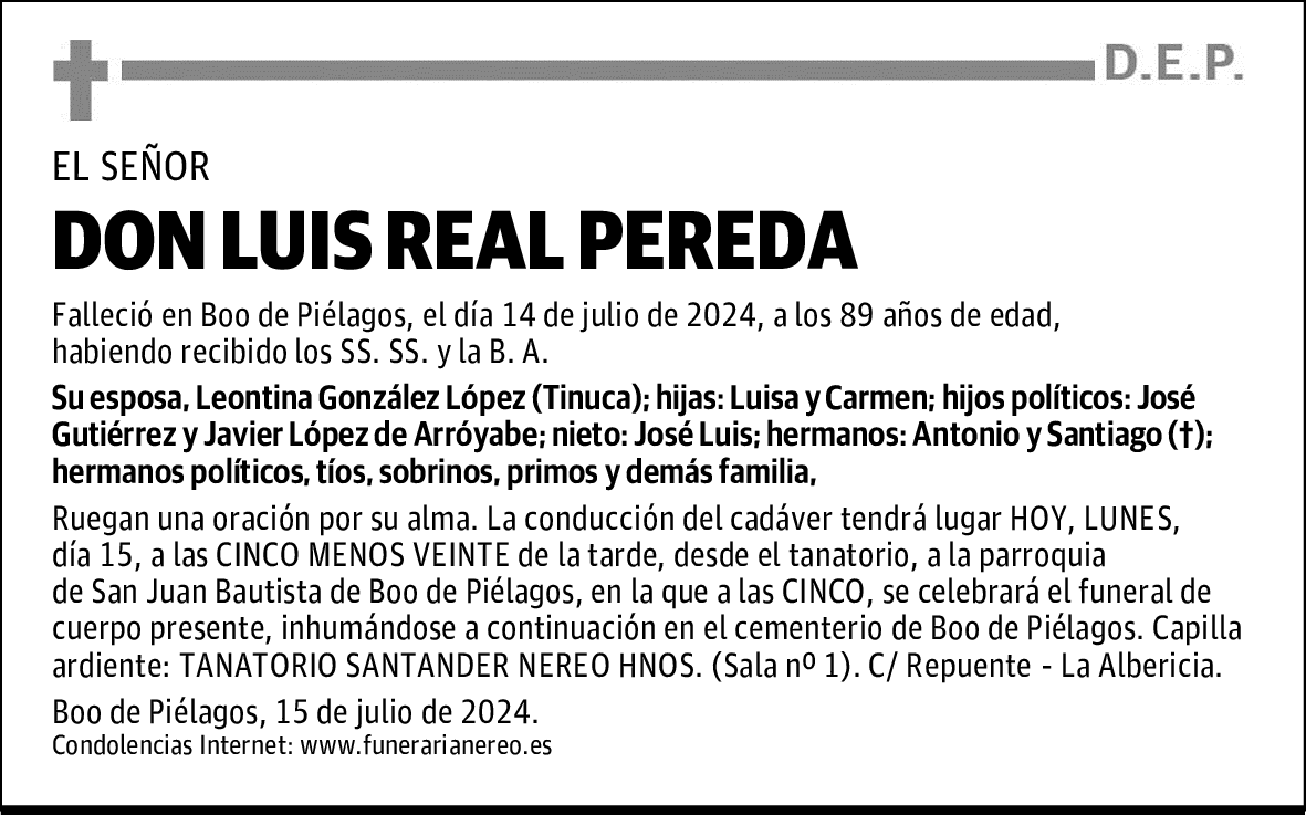 DON LUIS REAL PEREDA