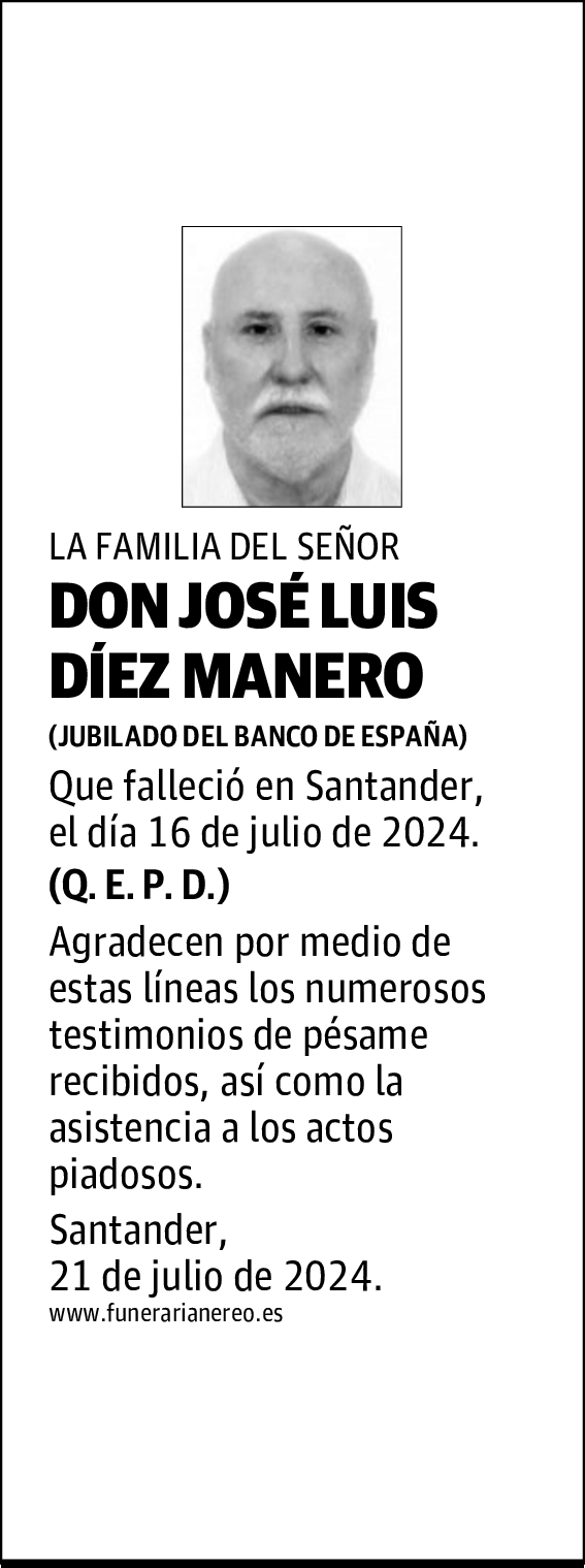 DON JOSÉ LUIS DÍEZ MANERO