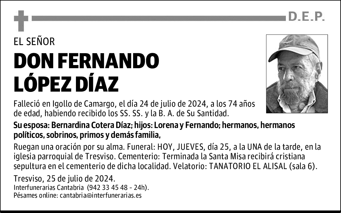 DON FERNANDO LÓPEZ DÍAZ