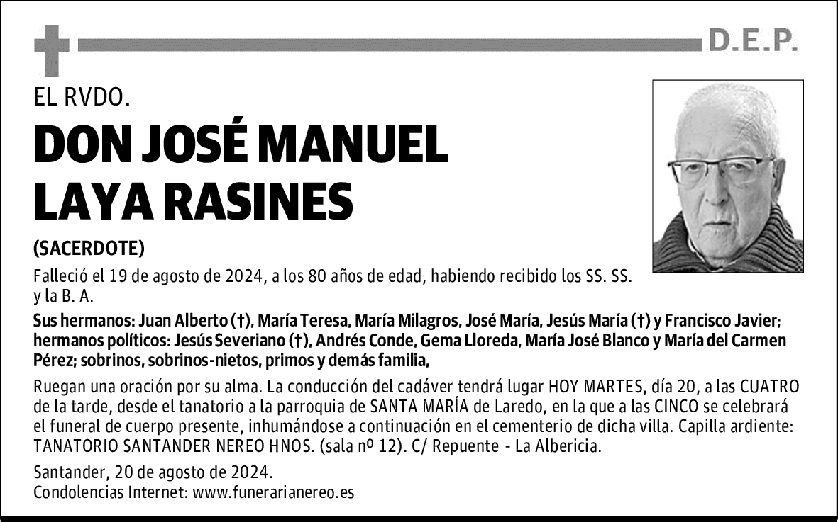 DON JOSÉ MANUEL LAYA RASINES