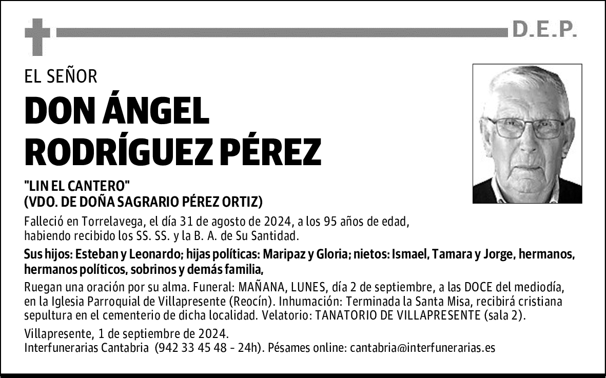DON ÁNGEL RODRÍGUEZ PÉREZ