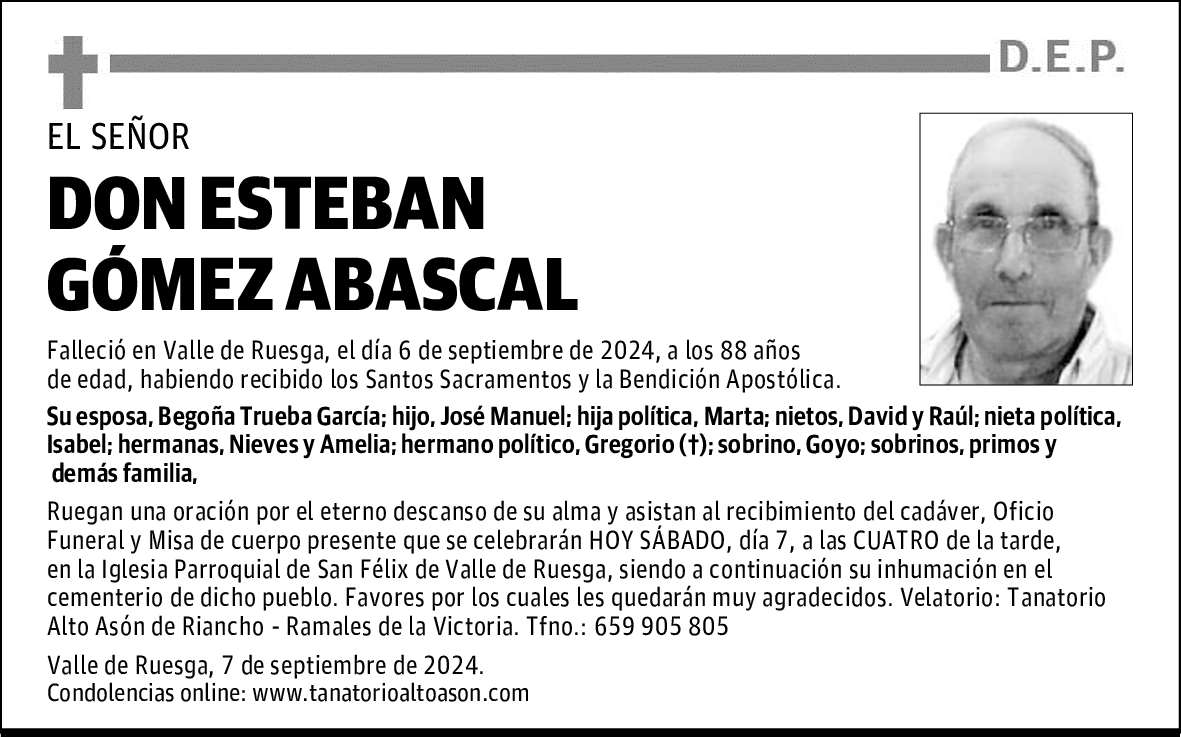 DON ESTEBAN GÓMEZ ABASCAL