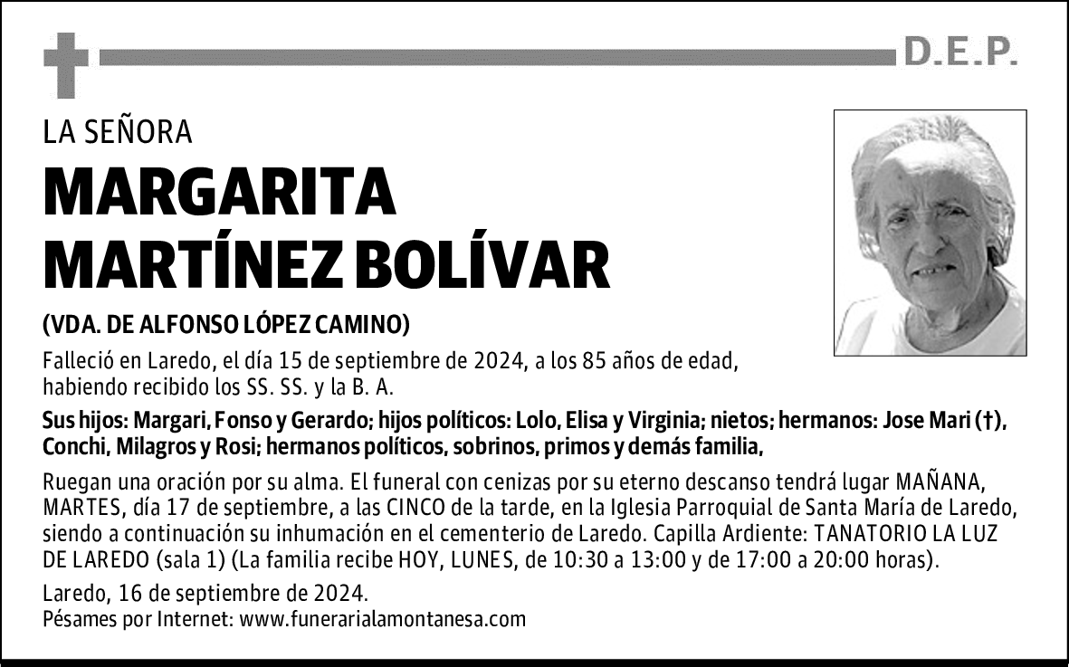 MARGARITA MARTÍNEZ BOLÍVAR