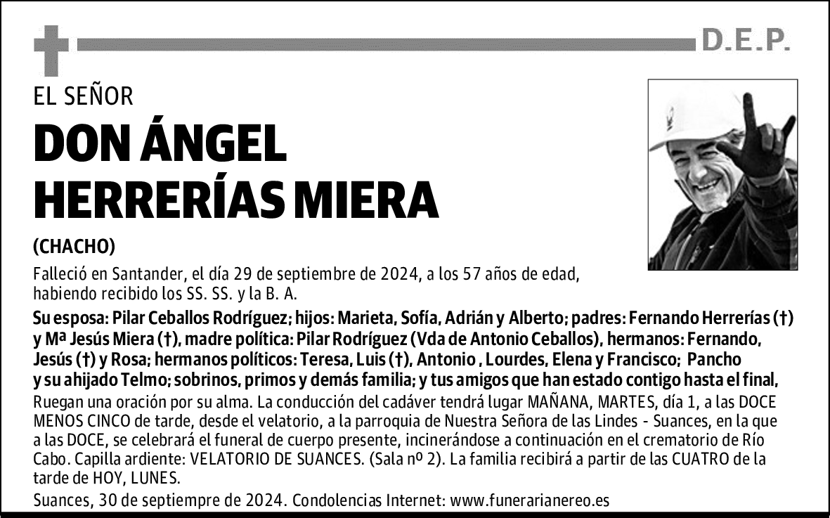DON ÁNGEL HERRERÍAS MIERA