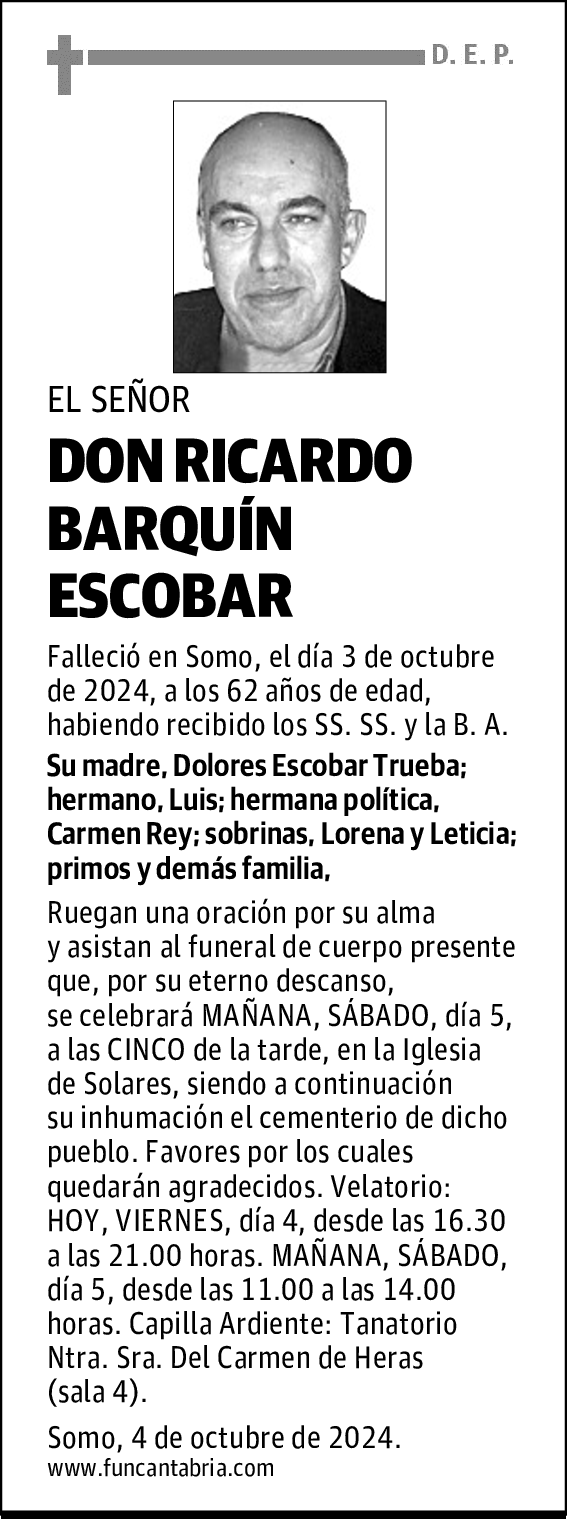 DON RICARDO BARQUÍN ESCOBAR