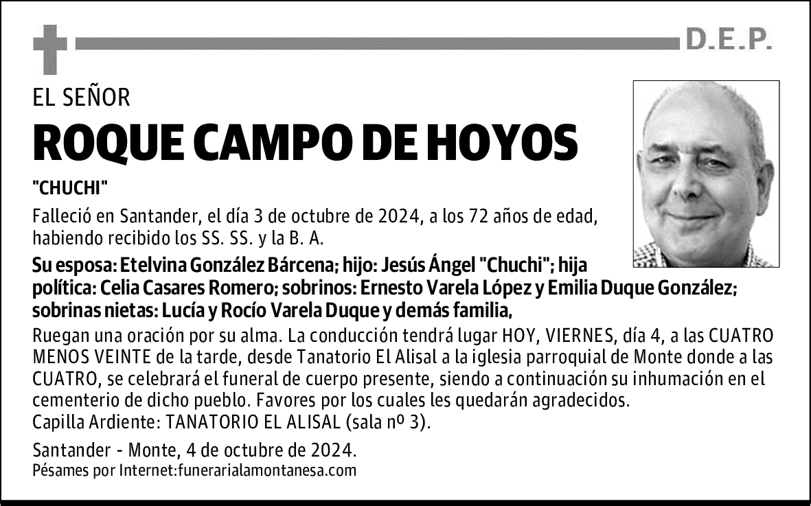 ROQUE CAMPO DE HOYOS