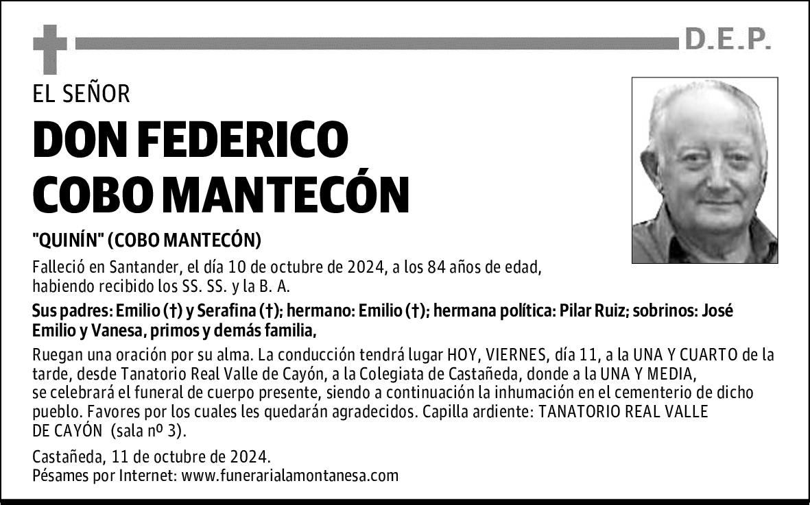 DON FEDERICO COBO MANTECÓN