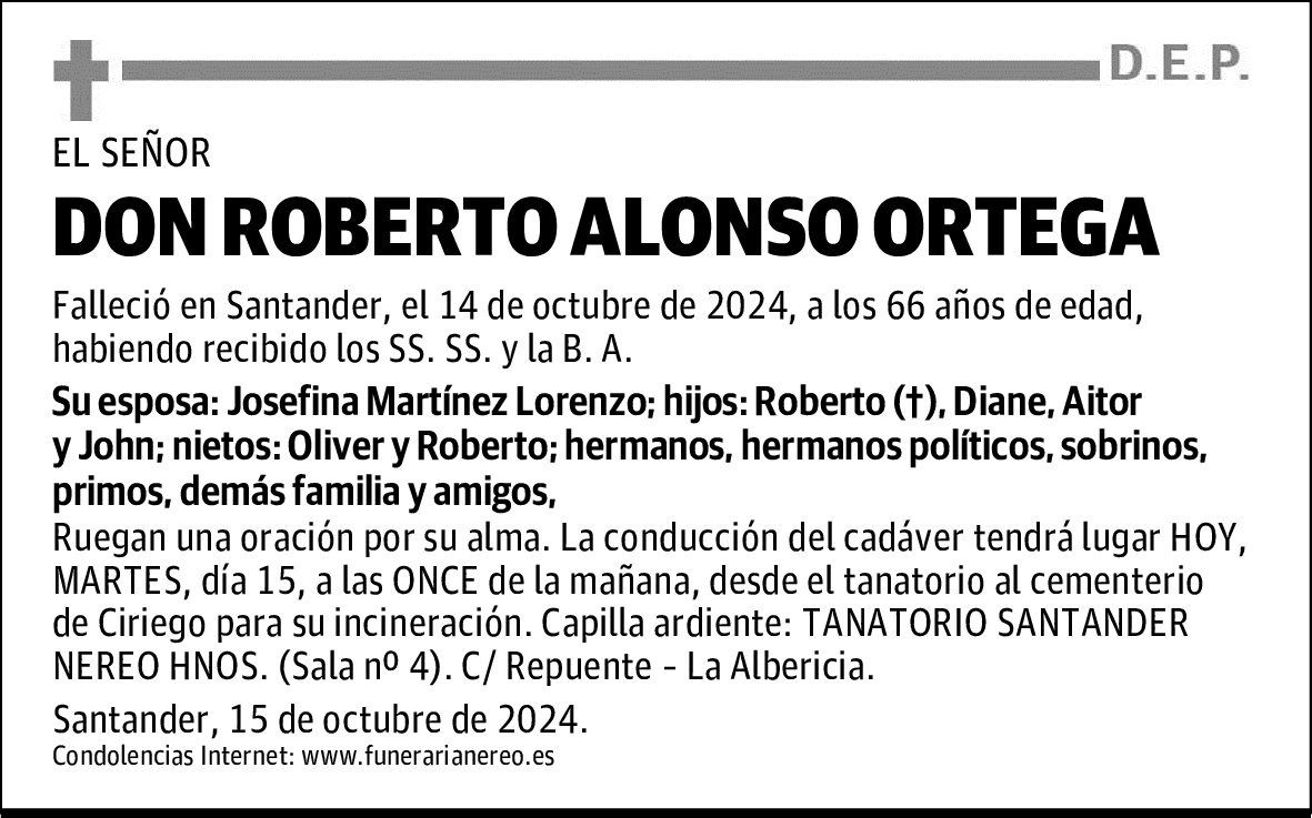 DON ROBERTO ALONSO ORTEGA