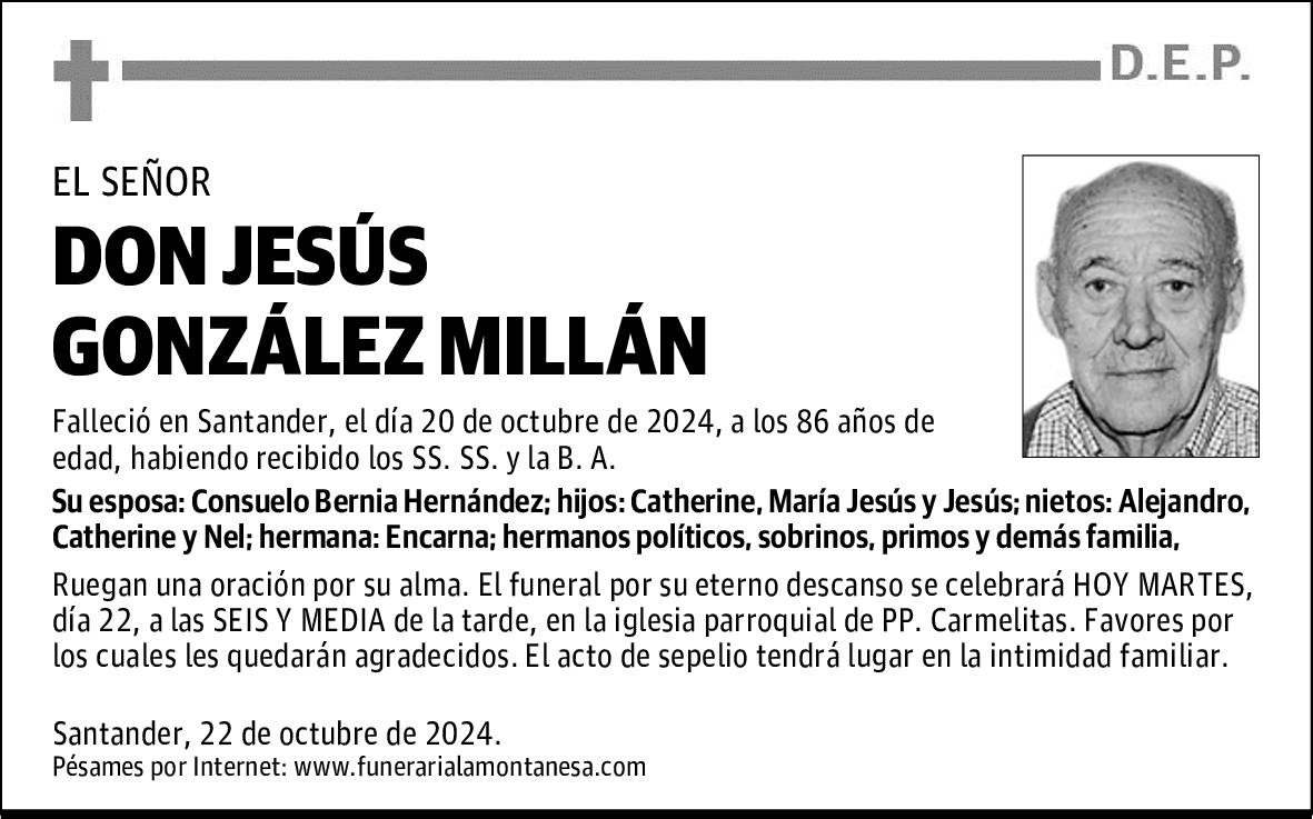 DON JESÚS GONZÁLEZ MILLÁN