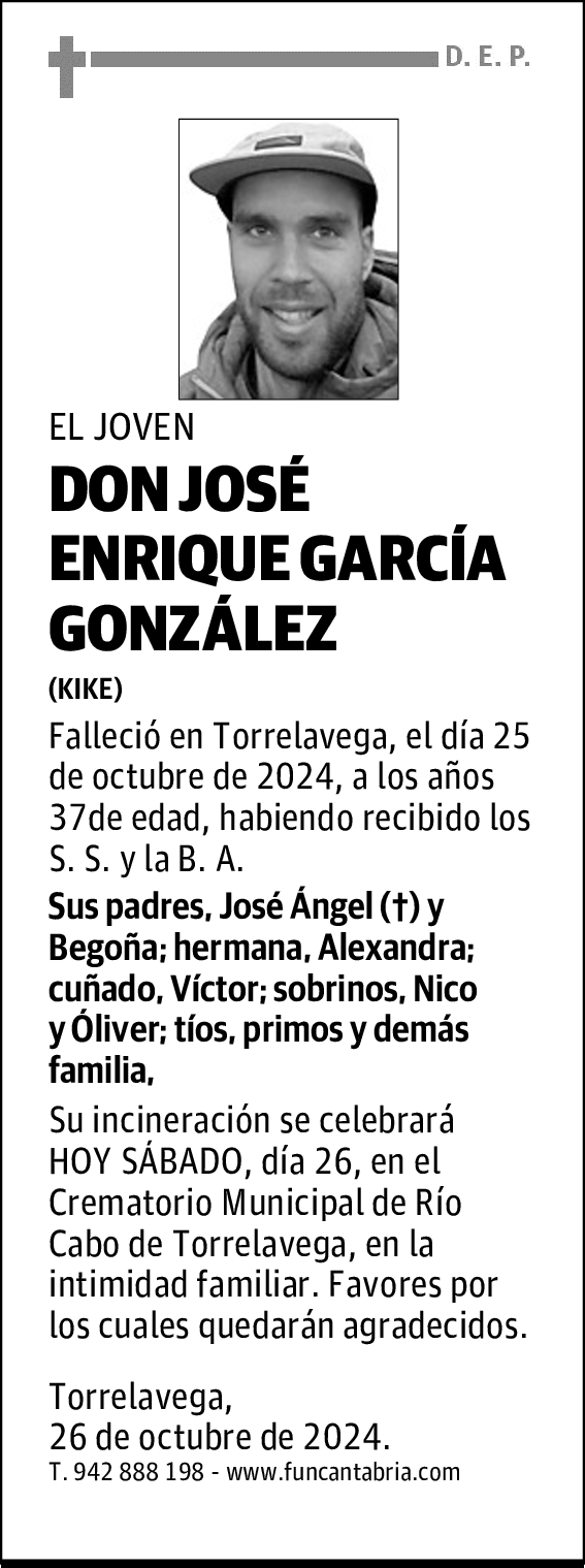 DON JOSÉ ENRIQUE GARCÍA GONZÁLEZ