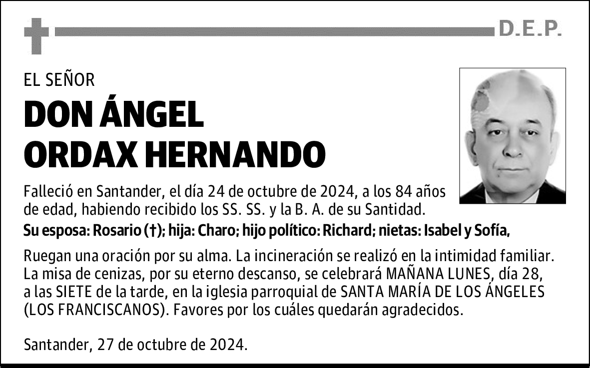 DON ÁNGEL ORDAX HERNANDO
