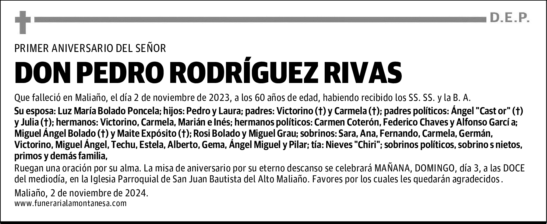 DON PEDRO RODRÍGUEZ RIVAS