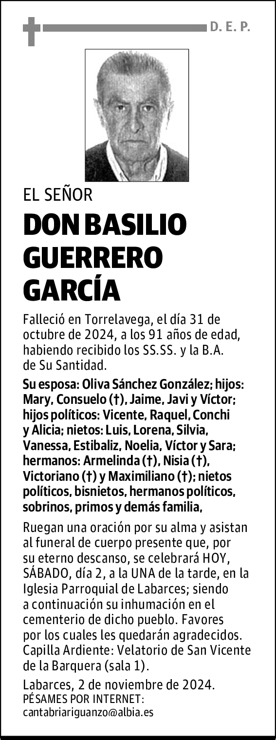 DON BASILIO GUERRERO GARCÍA