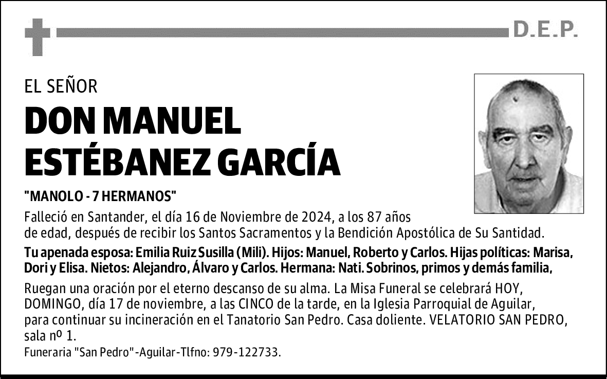 DON MANUEL ESTÉBANEZ GARCÍA
