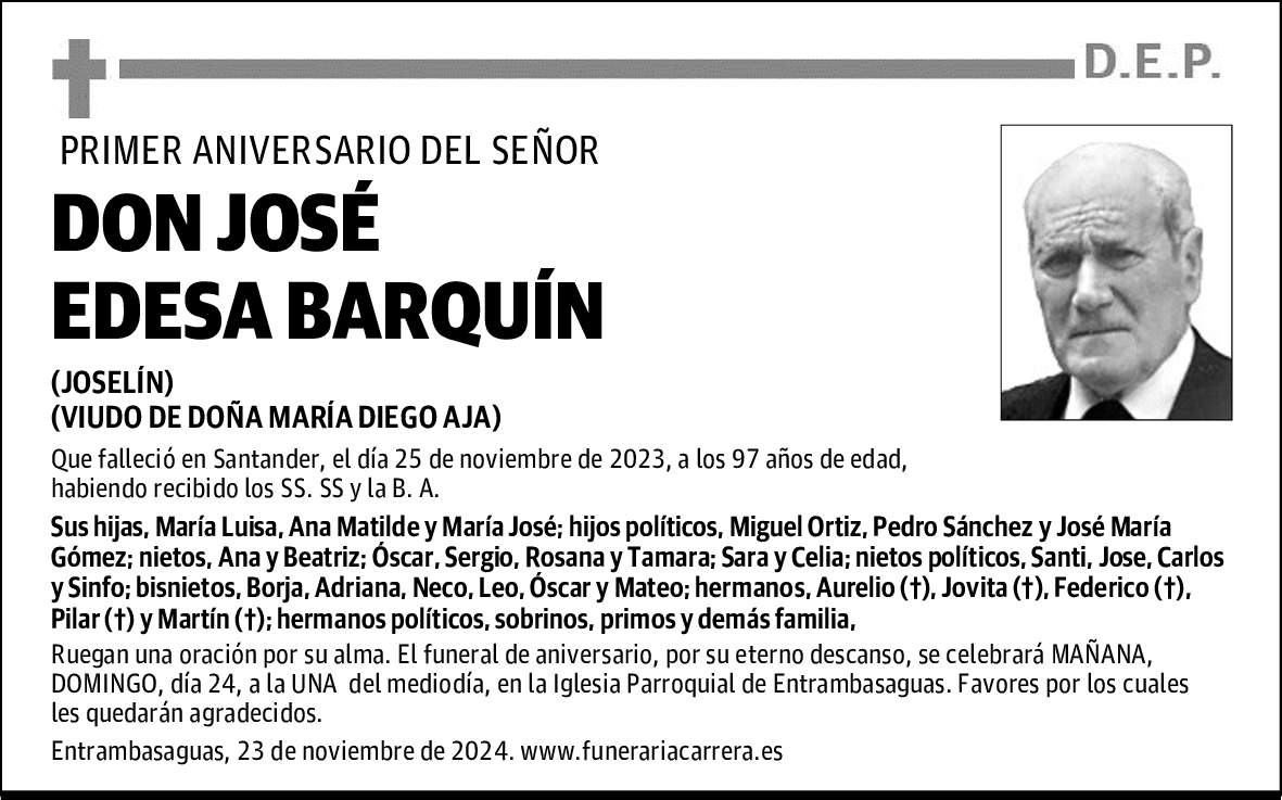 DON JOSÉ EDESA BARQUÍN