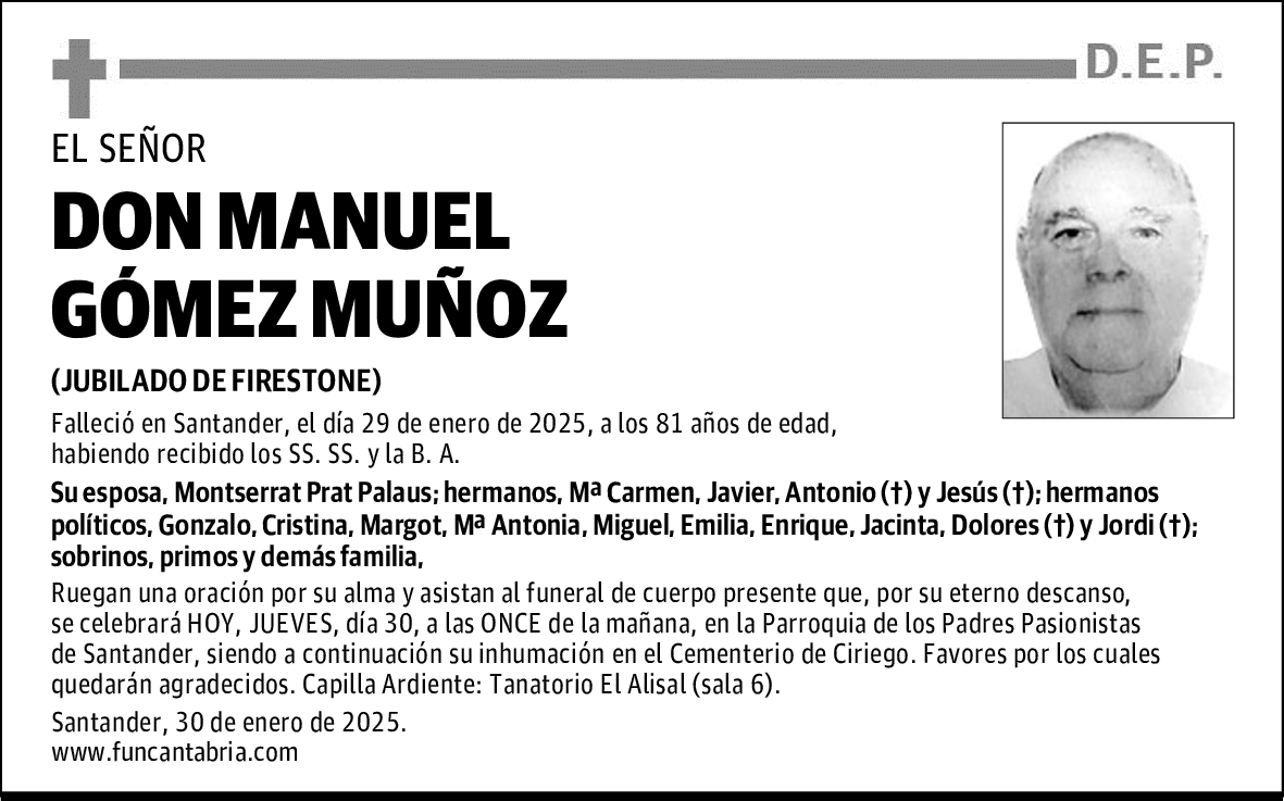 DON MANUEL GÓMEZ MUÑOZ