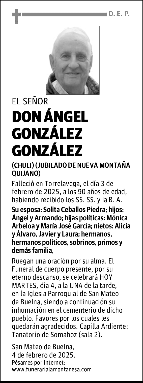 DON ÁNGEL GONZÁLEZ GONZÁLEZ
