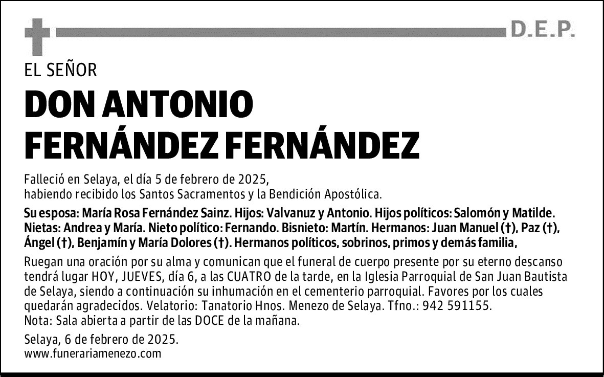 DON ANTONIO FERNÁNDEZ FERNÁNDEZ
