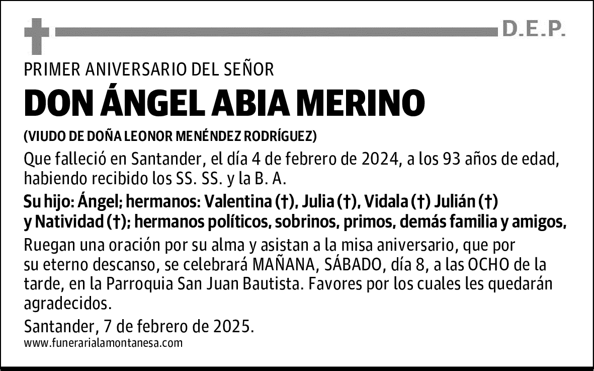 DON ÁNGEL ABIA MERINO