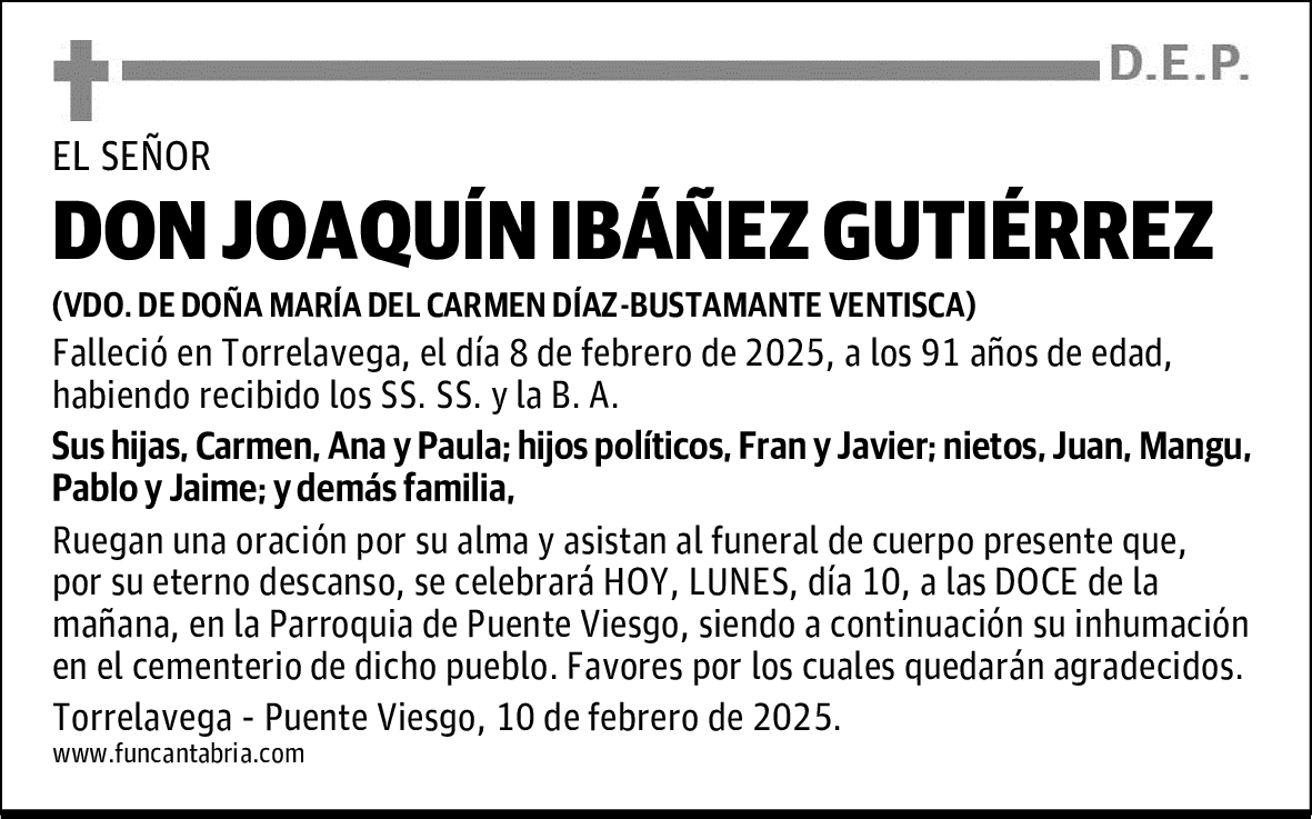 DON JOAQUÍN IBÁÑEZ GUTIÉRREZ