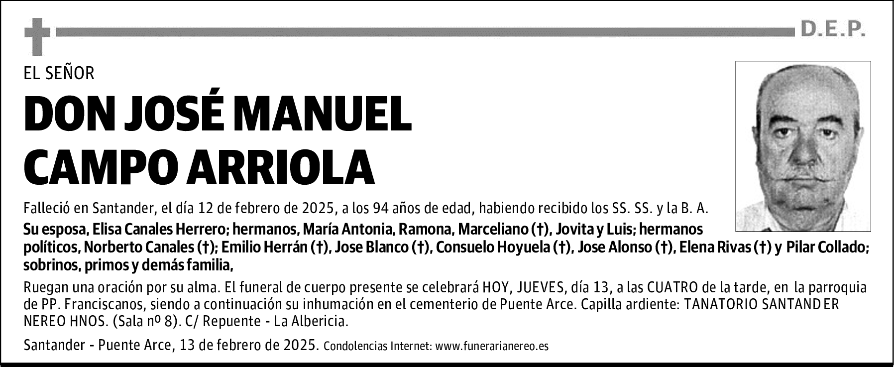 DON JOSÉ MANUEL CAMPO ARRIOLA