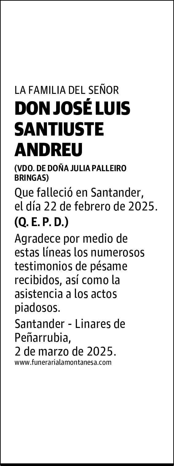 DON JOSÉ LUIS SANTIUSTE ANDREU