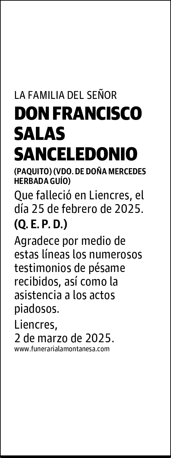 DON FRANCISCO SALAS SANCELEDONIO