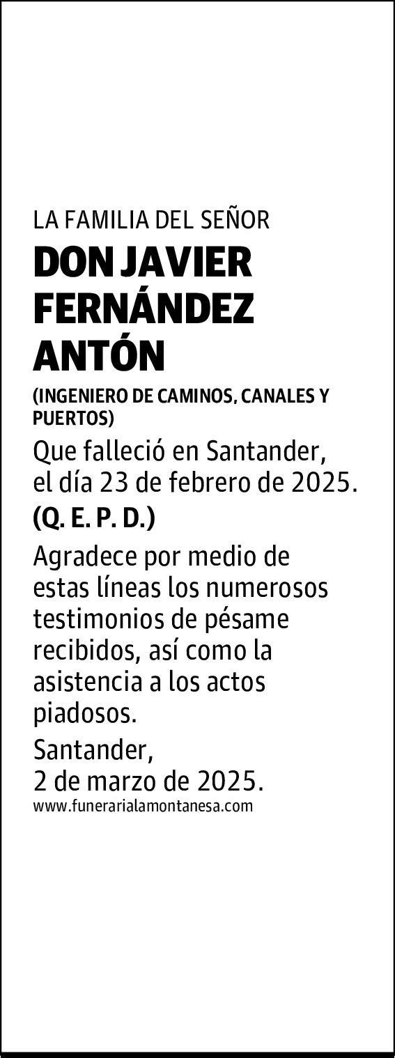 DON JAVIER FERNÁNDEZ ANTÓN