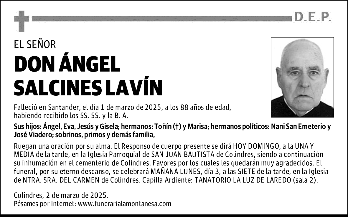 DON ÁNGEL SALCINES LAVÍN