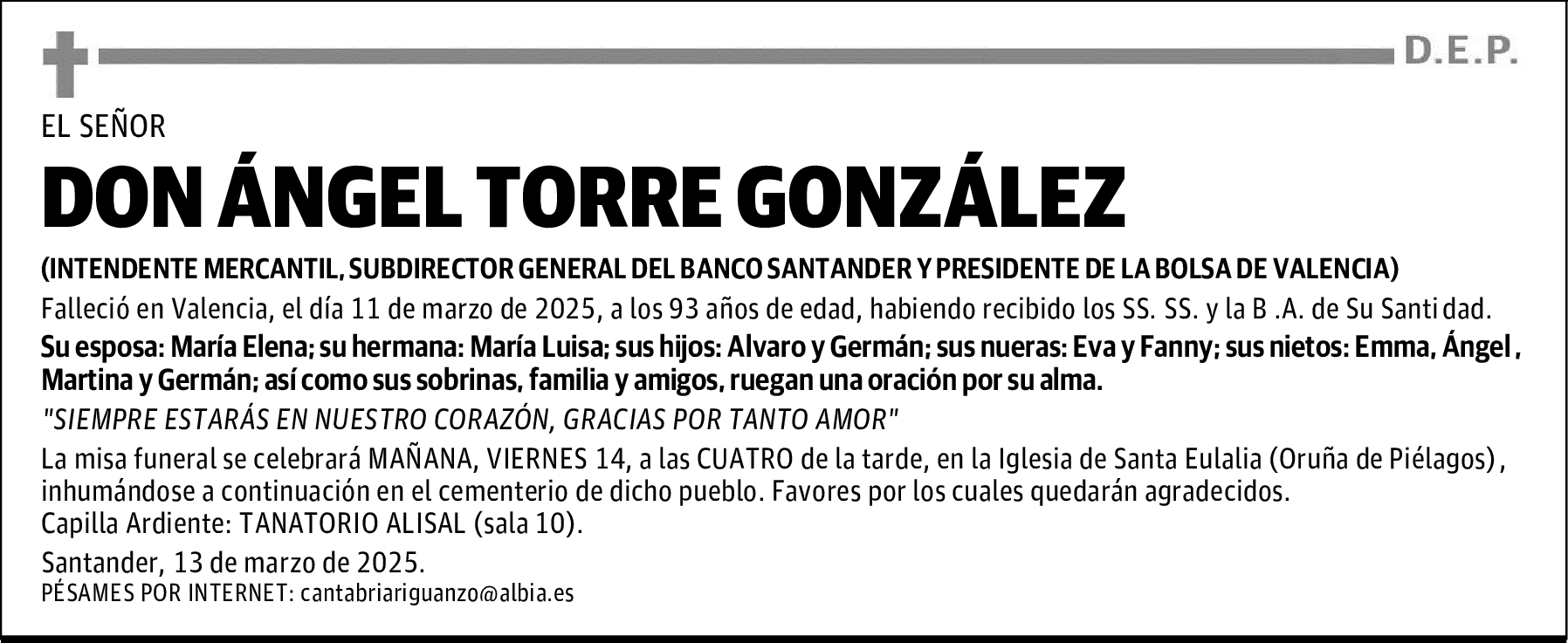 DON ÁNGEL TORRE GONZÁLEZ