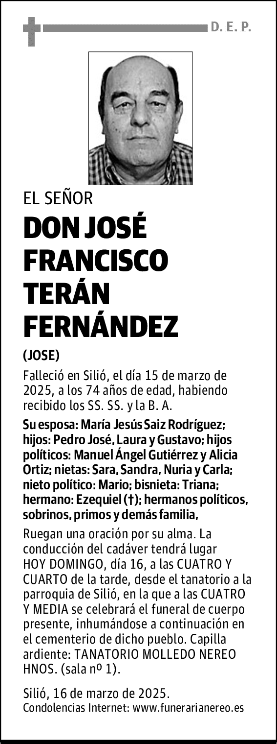 DON JOSÉ FRANCISCO TERÁN FERNÁNDEZ