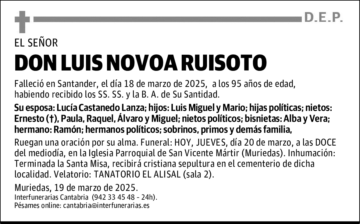 DON LUIS NOVOA RUISOTO