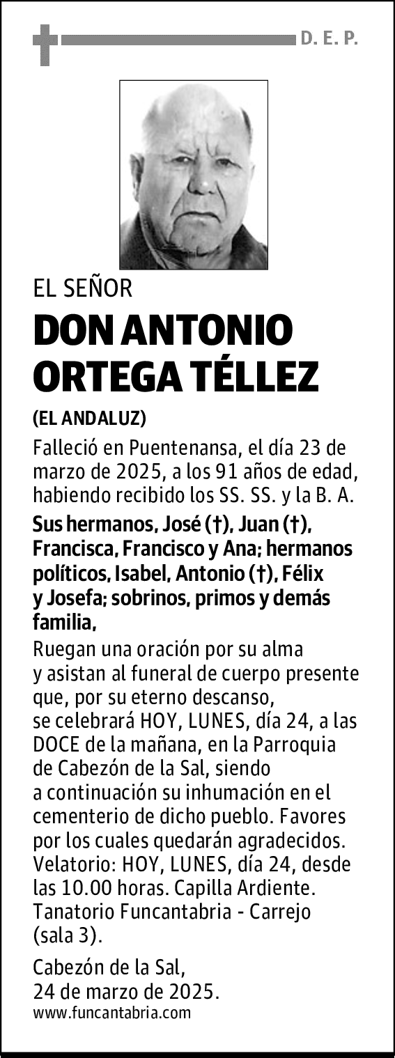 DON ANTONIO ORTEGA TÉLLEZ
