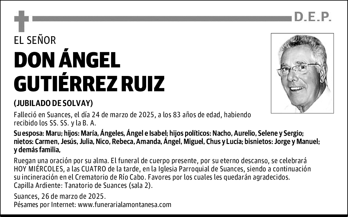 DON ÁNGEL GUTIÉRREZ RUIZ