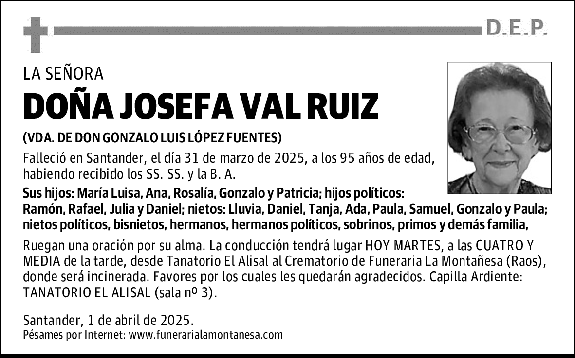 DOÑA JOSEFA VAL RUIZ