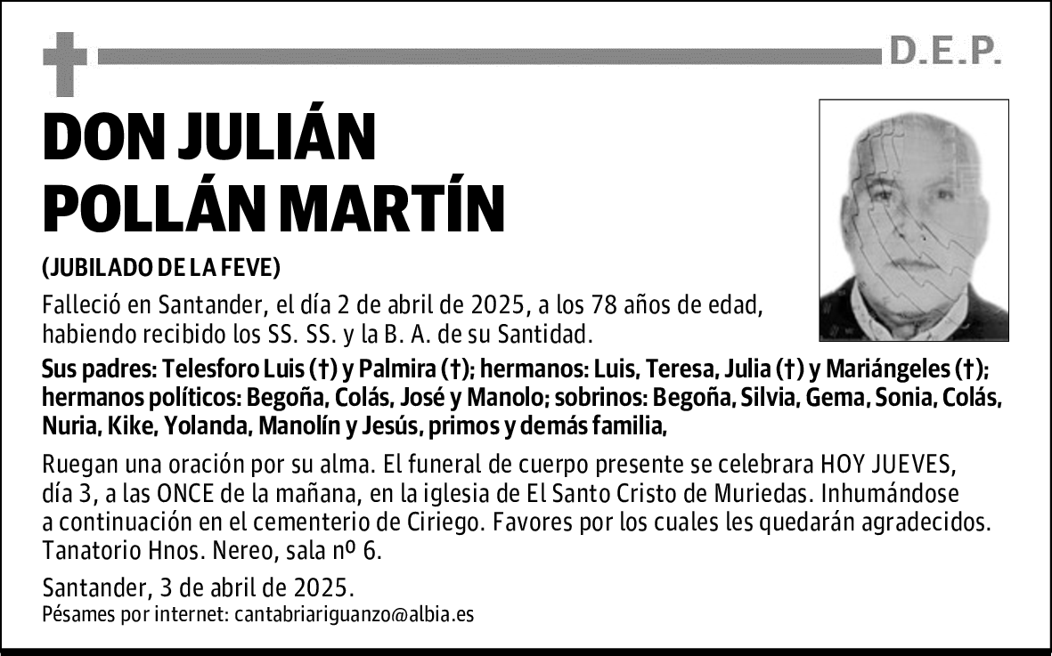DON JULIÁN POLLÁN MARTÍN