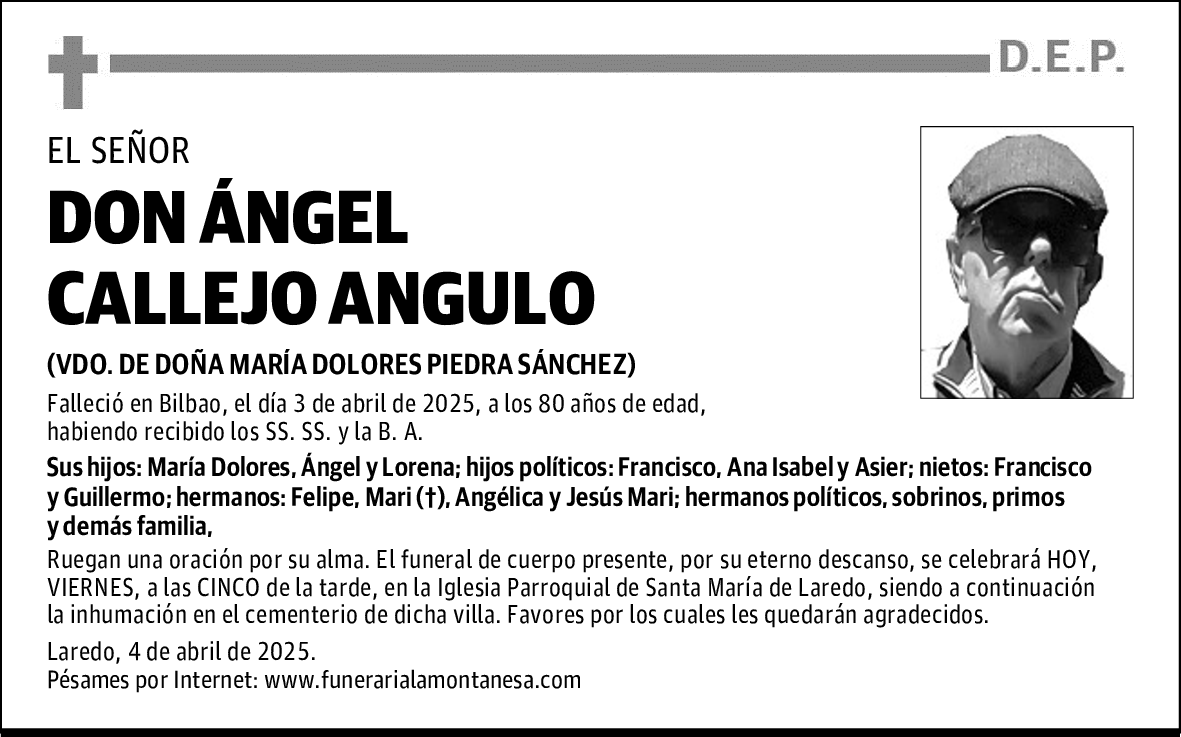 DON ÁNGEL CALLEJO ANGULO